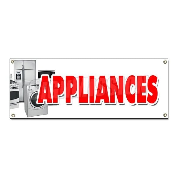 APPLIANCES BANNER SIGN sale refrigerator washer dryer discount brand